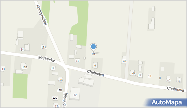 Marianów, Marianów, 9a, mapa Marianów