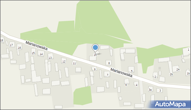 Marianów, Marianowska, 10, mapa Marianów