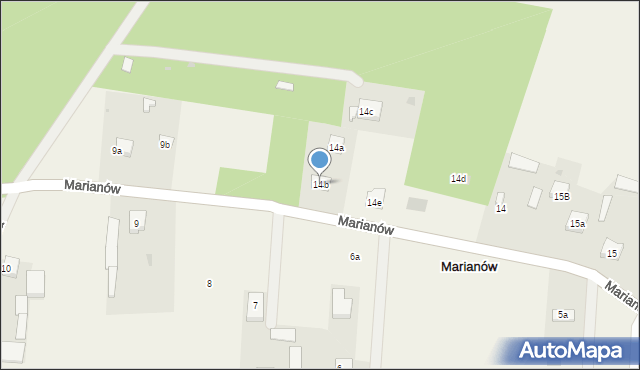 Marianów, Marianów, 14b, mapa Marianów