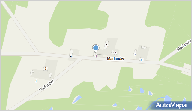 Marianów, Marianów, 4, mapa Marianów