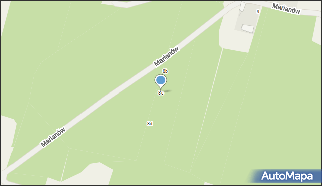 Marianów, Marianów, 8c, mapa Marianów