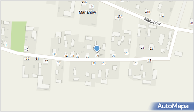 Marianów, Marianów, 29, mapa Marianów