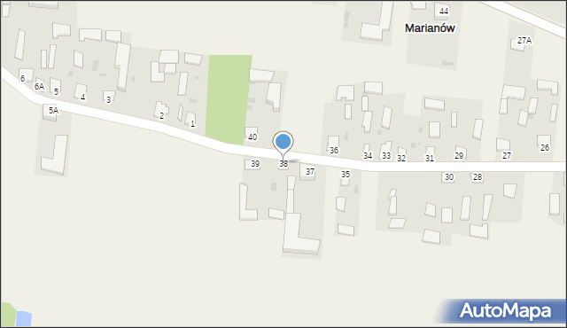 Marianów, Marianów, 38, mapa Marianów