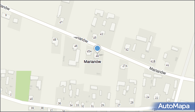 Marianów, Marianów, 44, mapa Marianów