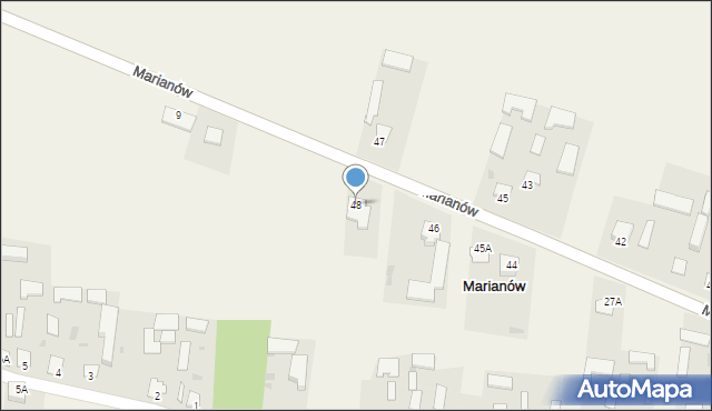 Marianów, Marianów, 48, mapa Marianów