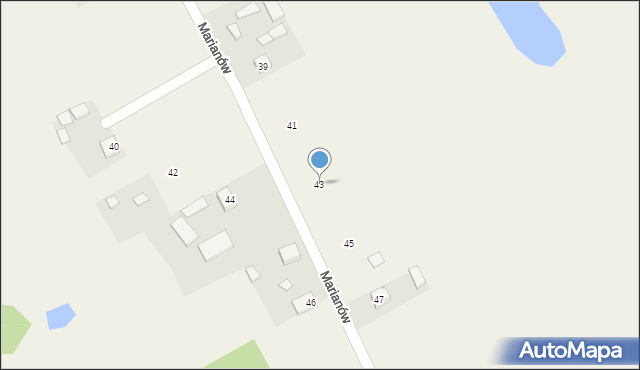 Marianów, Marianów, 43, mapa Marianów