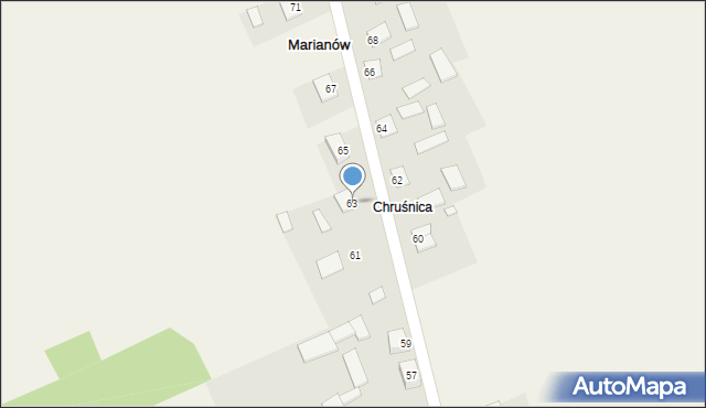 Marianów, Marianów, 63, mapa Marianów