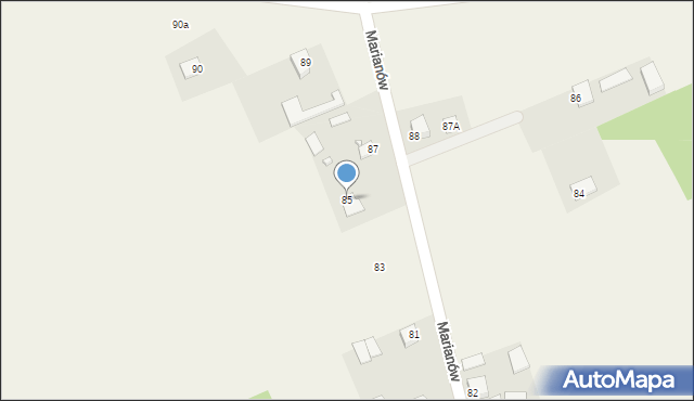 Marianów, Marianów, 85, mapa Marianów