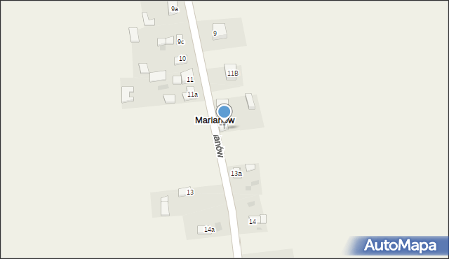 Marianów, Marianów, 12a, mapa Marianów