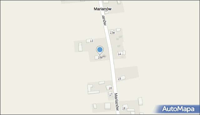 Marianów, Marianów, 14a, mapa Marianów