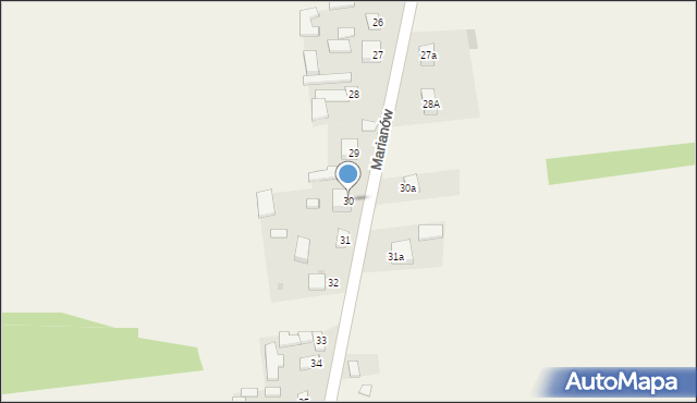 Marianów, Marianów, 30, mapa Marianów