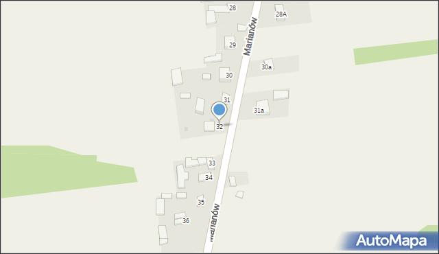 Marianów, Marianów, 32, mapa Marianów