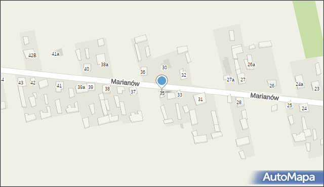 Marianów, Marianów, 35, mapa Marianów