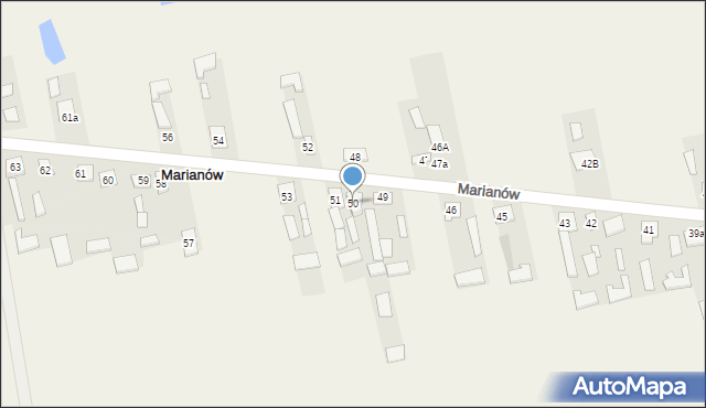 Marianów, Marianów, 50, mapa Marianów