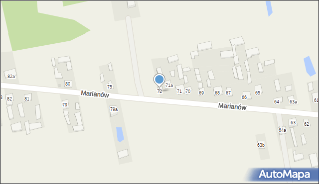 Marianów, Marianów, 72, mapa Marianów