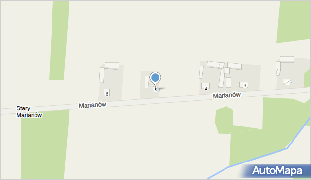 Marianów, Marianów, 5, mapa Marianów