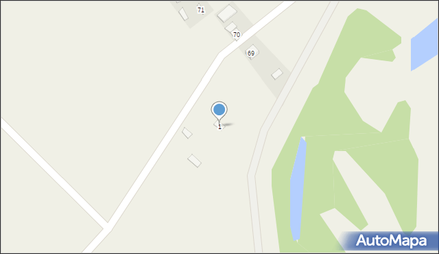 Marianów, Marianów, 1, mapa Marianów