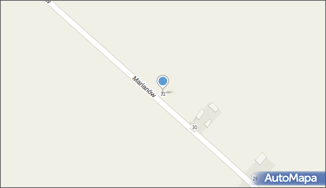 Marianów, Marianów, 31, mapa Marianów