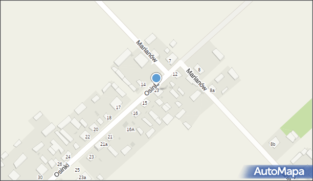 Marianów, Marianów, 13, mapa Marianów