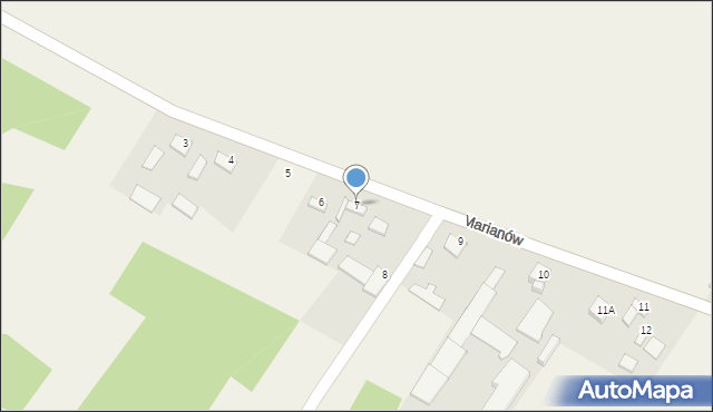 Marianów, Marianów, 7, mapa Marianów