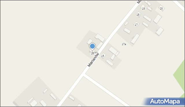 Marianów, Marianów, 16, mapa Marianów