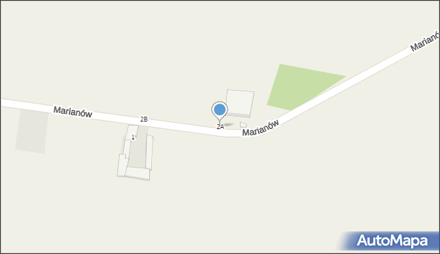 Marianów, Marianów, 2A, mapa Marianów