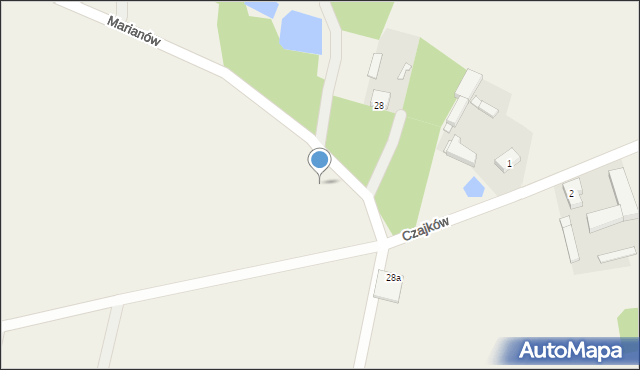 Marianów, Marianów, 28b, mapa Marianów