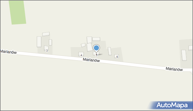 Marianów, Marianów, 5, mapa Marianów