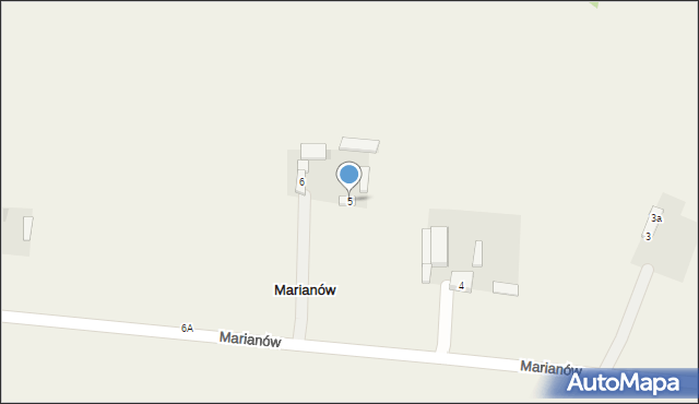 Marianów, Marianów, 5, mapa Marianów