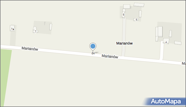 Marianów, Marianów, 6A, mapa Marianów