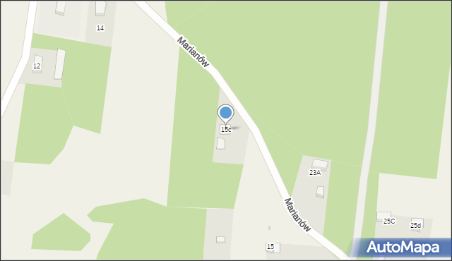 Marianów, Marianów, 15c, mapa Marianów