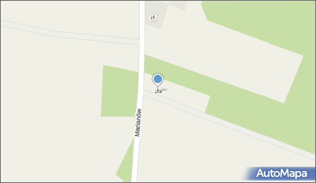 Marianów, Marianów, 16a, mapa Marianów