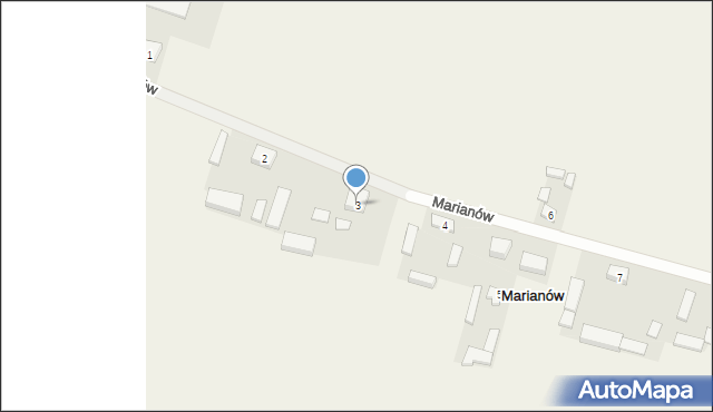 Marianów, Marianów, 3, mapa Marianów
