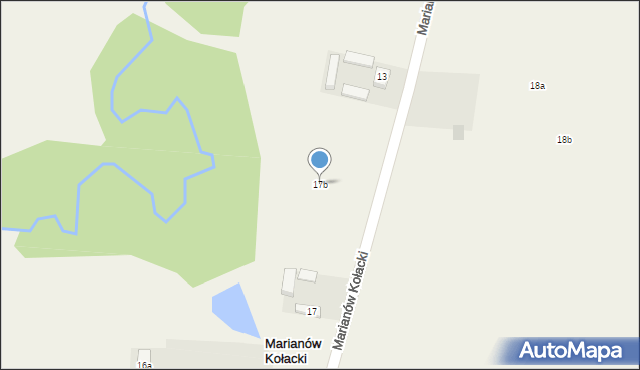 Marianów Kołacki, Marianów Kołacki, 17b, mapa Marianów Kołacki