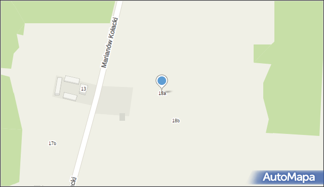 Marianów Kołacki, Marianów Kołacki, 18a, mapa Marianów Kołacki
