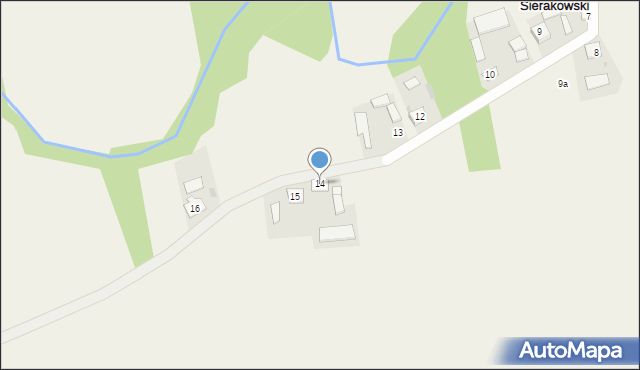 Marianów Sierakowski, Marianów Sierakowski, 14, mapa Marianów Sierakowski
