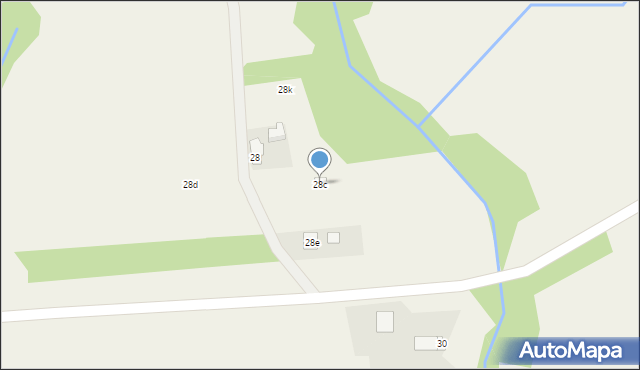 Marianów Sierakowski, Marianów Sierakowski, 28c, mapa Marianów Sierakowski