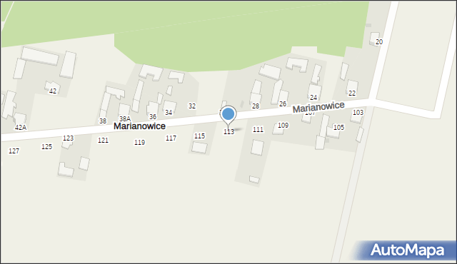 Marianowice, Marianowice, 113, mapa Marianowice