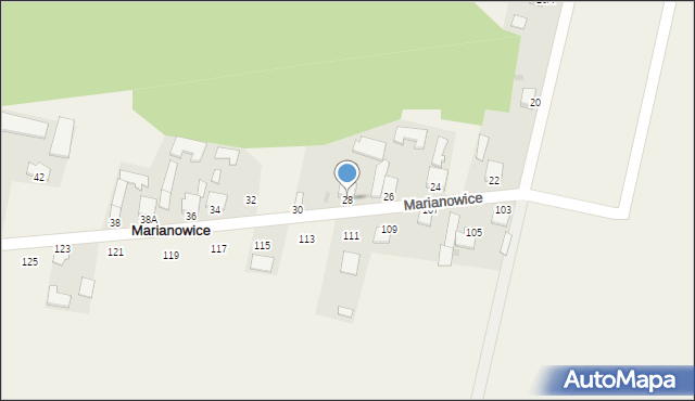 Marianowice, Marianowice, 28, mapa Marianowice