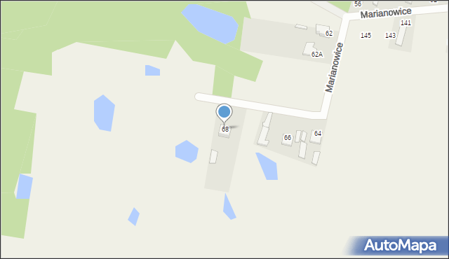 Marianowice, Marianowice, 68, mapa Marianowice