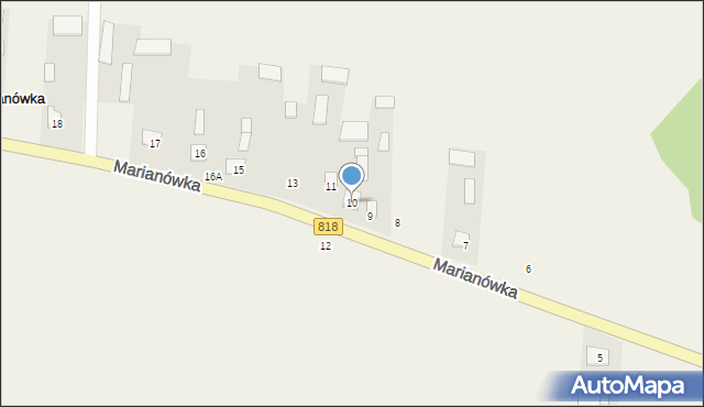 Marianówka, Marianówka, 10, mapa Marianówka