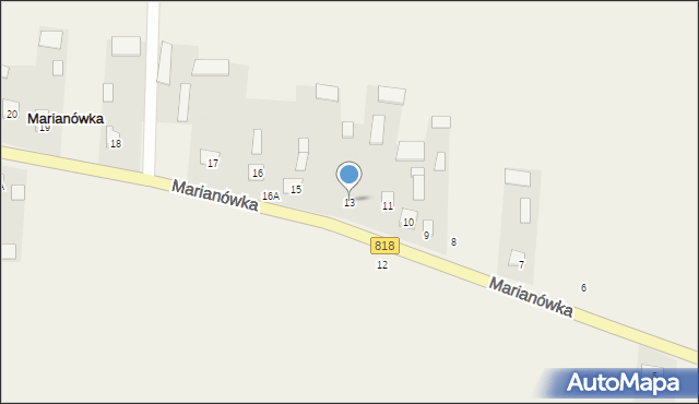 Marianówka, Marianówka, 13, mapa Marianówka