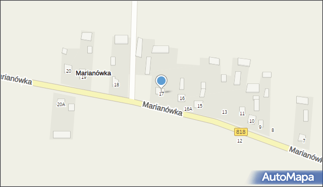 Marianówka, Marianówka, 17, mapa Marianówka