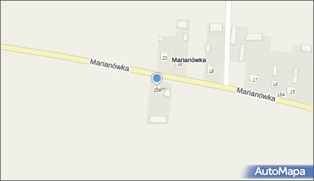 Marianówka, Marianówka, 20A, mapa Marianówka