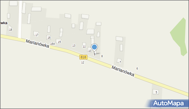 Marianówka, Marianówka, 9, mapa Marianówka