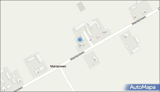 Marianowo, Marianowo, 9, mapa Marianowo
