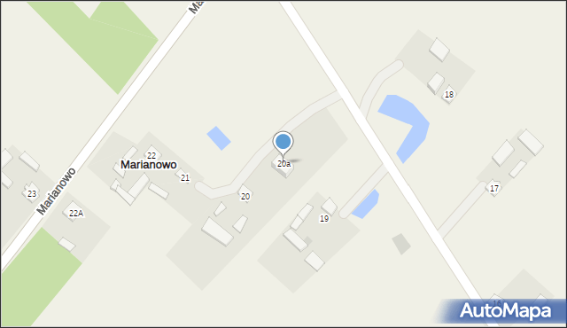 Marianowo, Marianowo, 20a, mapa Marianowo