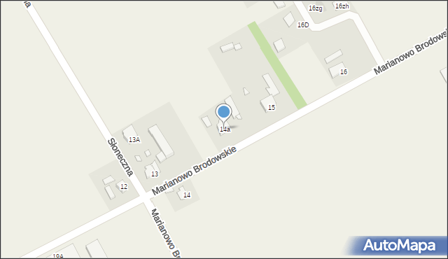 Marianowo Brodowskie, Marianowo Brodowskie, 14a, mapa Marianowo Brodowskie