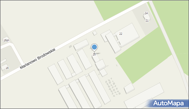 Marianowo Brodowskie, Marianowo Brodowskie, 20, mapa Marianowo Brodowskie
