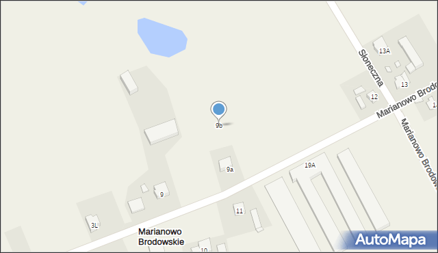 Marianowo Brodowskie, Marianowo Brodowskie, 9c, mapa Marianowo Brodowskie